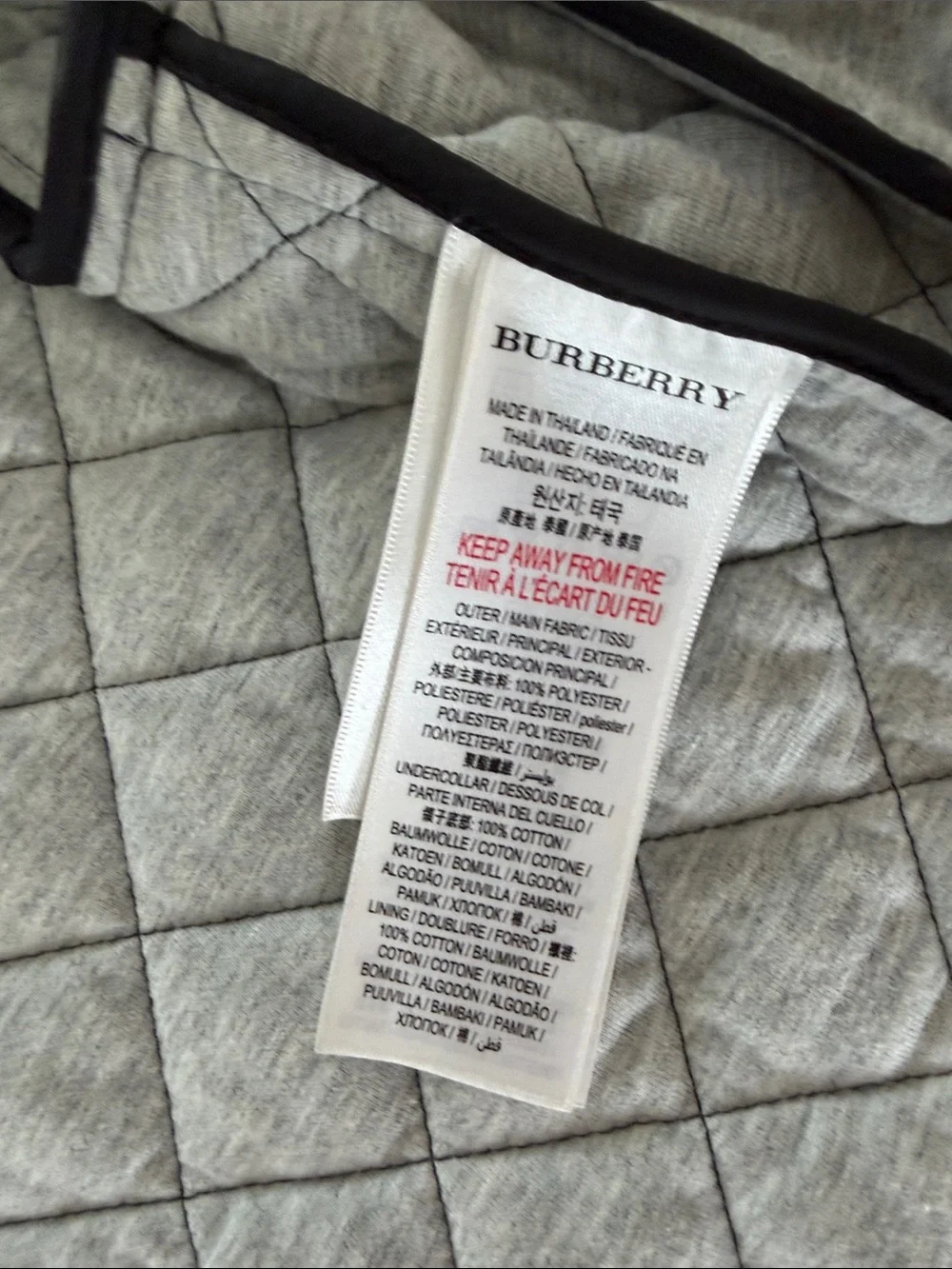 Burberry Black Quilted Kids' Puffer Jacket